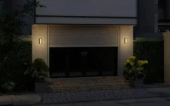 Faro 250 vegglampe utendørs Colour Switch 9W IP65 Dimbar - Antrasitt grå