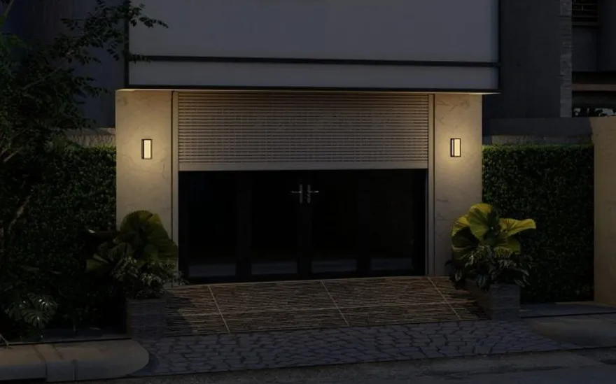 Faro 250 vegglampe utendørs Colour Switch 9W IP65 Dimbar - Antrasitt grå