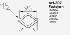 Festejern/betongforankring art 307