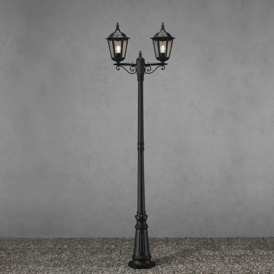 Firenze 2-arm stolpe - Svart 220cm