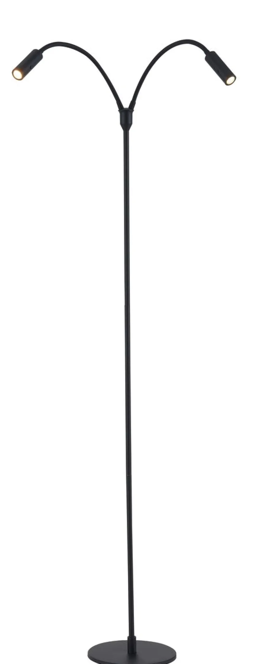 Flexi K2 gulvlampe 2x3W Dimbar - Svart