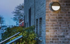 Frame round vegglampe 7W 3000 Kelvin IP66 Dimbar