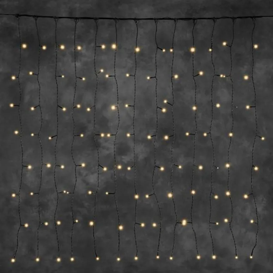 Gardinslynge 1m x 1m - Amber LED - 31V system