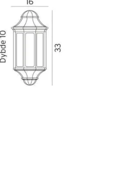 Genova mini 175 vegglampe
