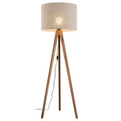 Grand gulvlampe - Valnøtt