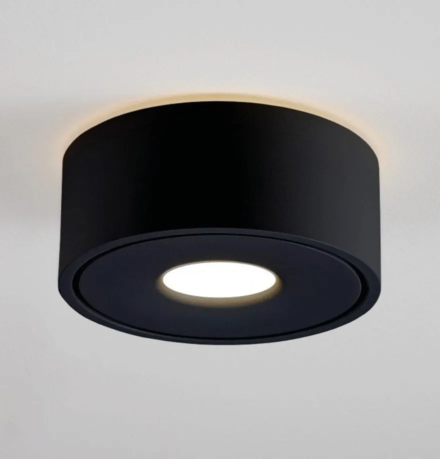 Halo 105 utenpåliggende downlight 8,9W Dimbar - Svart