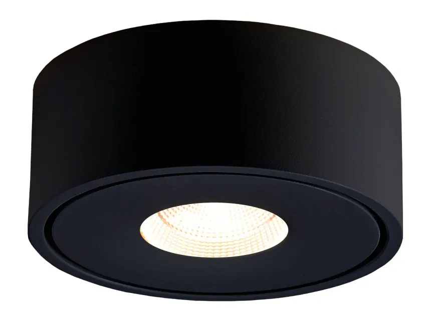 Halo 105 utenpåliggende downlight 8,9W Dimbar - Svart
