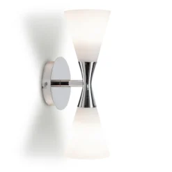 Harlekin Duo vegglampe - Krom