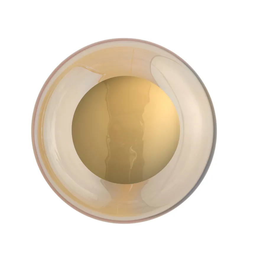 Horizon taklampe/vegglampe S Golden Smoke/gull