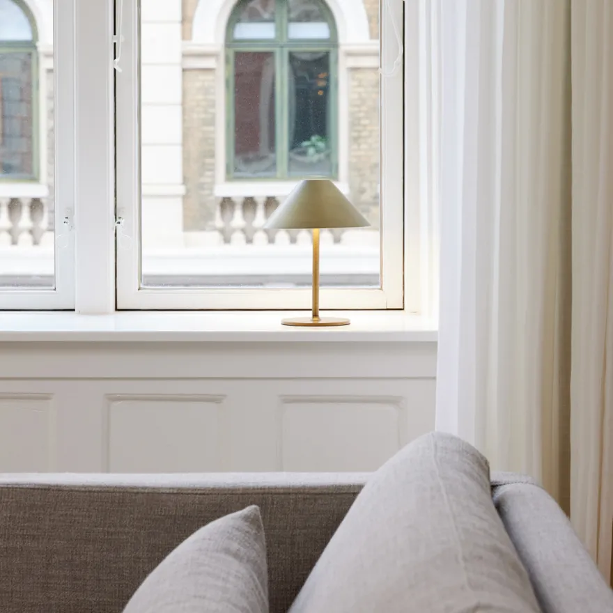 Hygge bordlampe 15 oppladbar - Antikk
