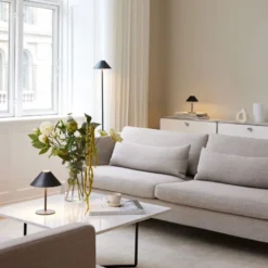 Hygge bordlampe 19 oppladbar - Grafitt Svart