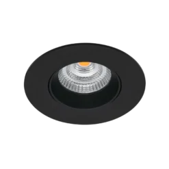 Icarus lavtbyggende downlight Isosafe 7W RA95 2700K 68-83 mm dimbar - Svart