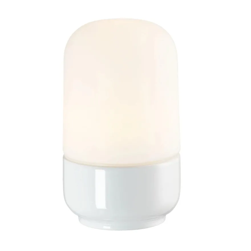 Ifø Ohm 100/170 tak/vegg 8W led dimbar IP44 - Hvit/Opal glass