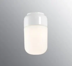 Ifø Ohm 100/170 tak/vegg 8W led dimbar IP44 - Hvit/Opal glass