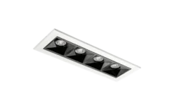 Inspire R 150 innfelt downlight 4 lys 8W RA98 2700K dimbar