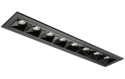 Inspire R 300 innfelt downlight 8 lys 15W RA98 2700K dimbar