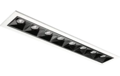 Inspire R 300 innfelt downlight 8 lys 15W RA98 2700K dimbar