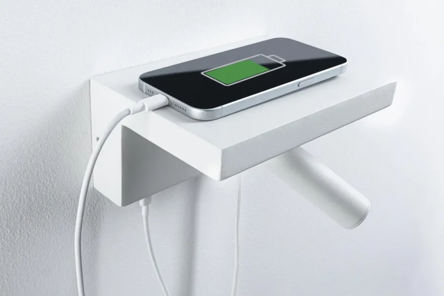 Jerik vegglampe 2,4W 3000 Kelvin med USB - 3 step dim