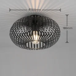 Johann taklampe 30 - Svart