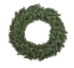 Julekrans 100 cm uten lys - Grønn