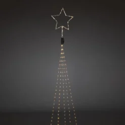 Juletrebelysning med toppstjerne 274 Led