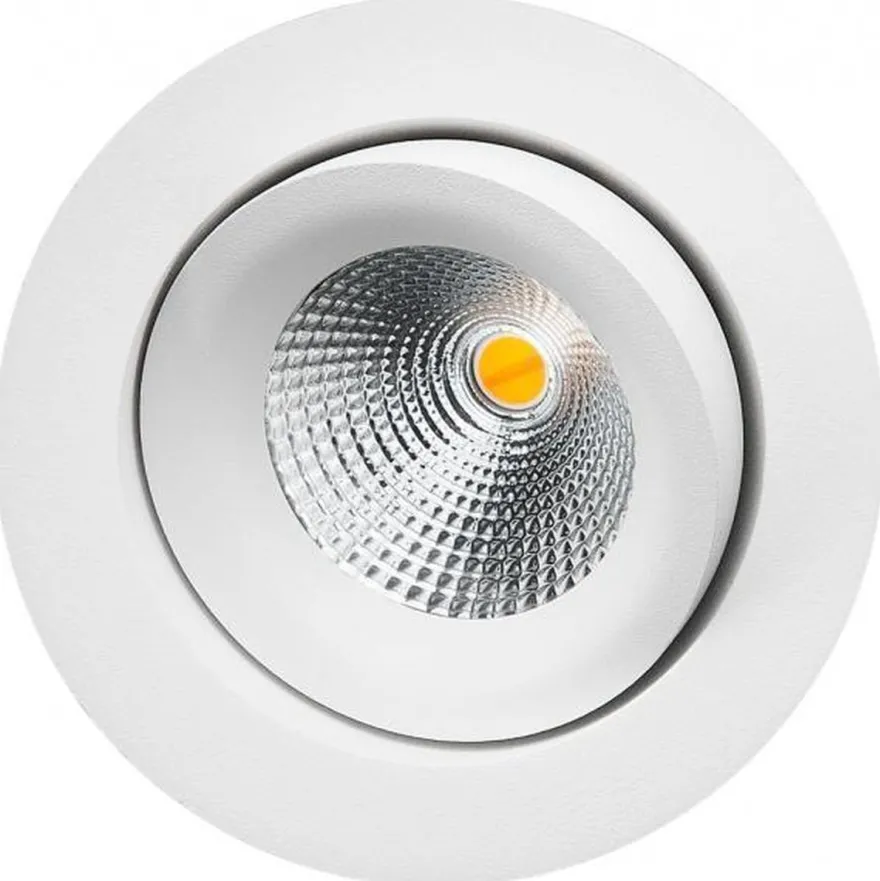 Junistar DimToWarm 7W LED 2000-2800K, matt hvit
