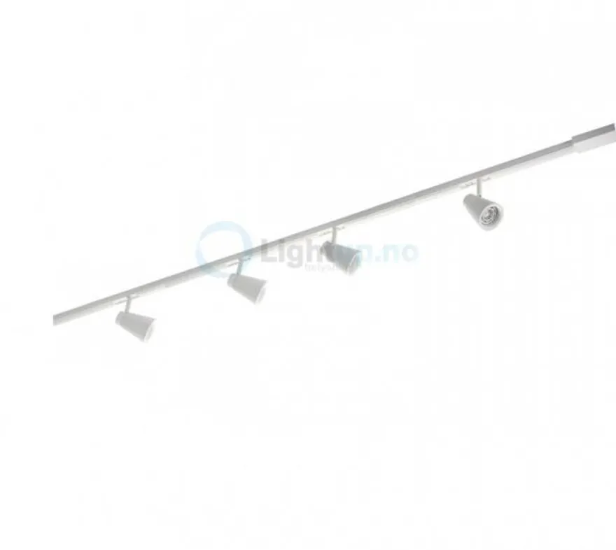 Komplett 2m Zip Zoom 4x6W dimtowarm m/endetilkobling - matthvit