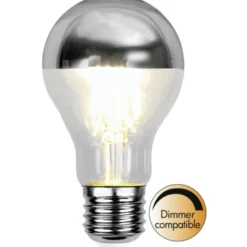 Krom topp filament E27 LED 4W 2700K 60mm - Klar