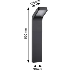 Kulma pullert utendørs IP44 7,5W 3000 Kelvin 50 cm
