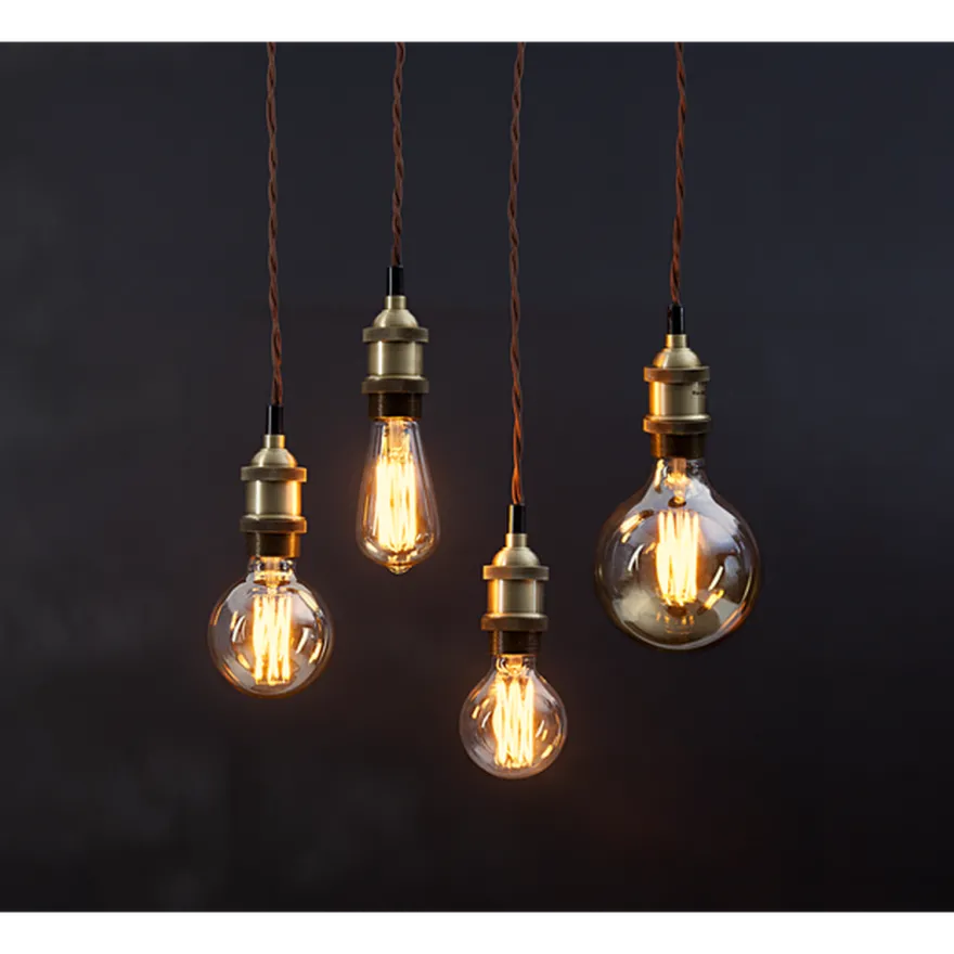LED-pære 3,7W dimbar, Vintage Gold 80mm