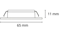LEDstar Slim CV 24V Hvit 4,5W LED 2700K IP65