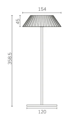 Lexa oppladbar bordlampe 2,2W 2200 Kelvin