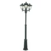 London 483 lyktestolpe 185-275 cm 3 lyktehoder - Svart