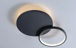 Loomis tak/vegglampe 20+12W 2700 Kelvin dimbar - Svart