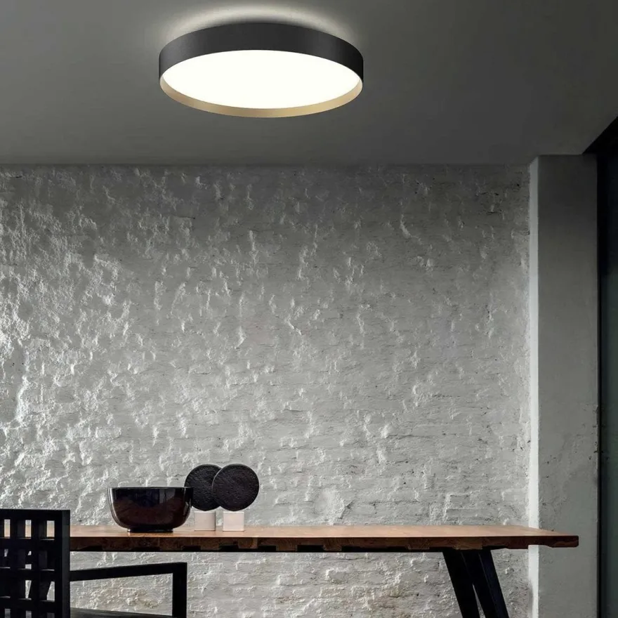 Lucia taklampe 60 cm 46 watt dimbar - Svart/Gull farget