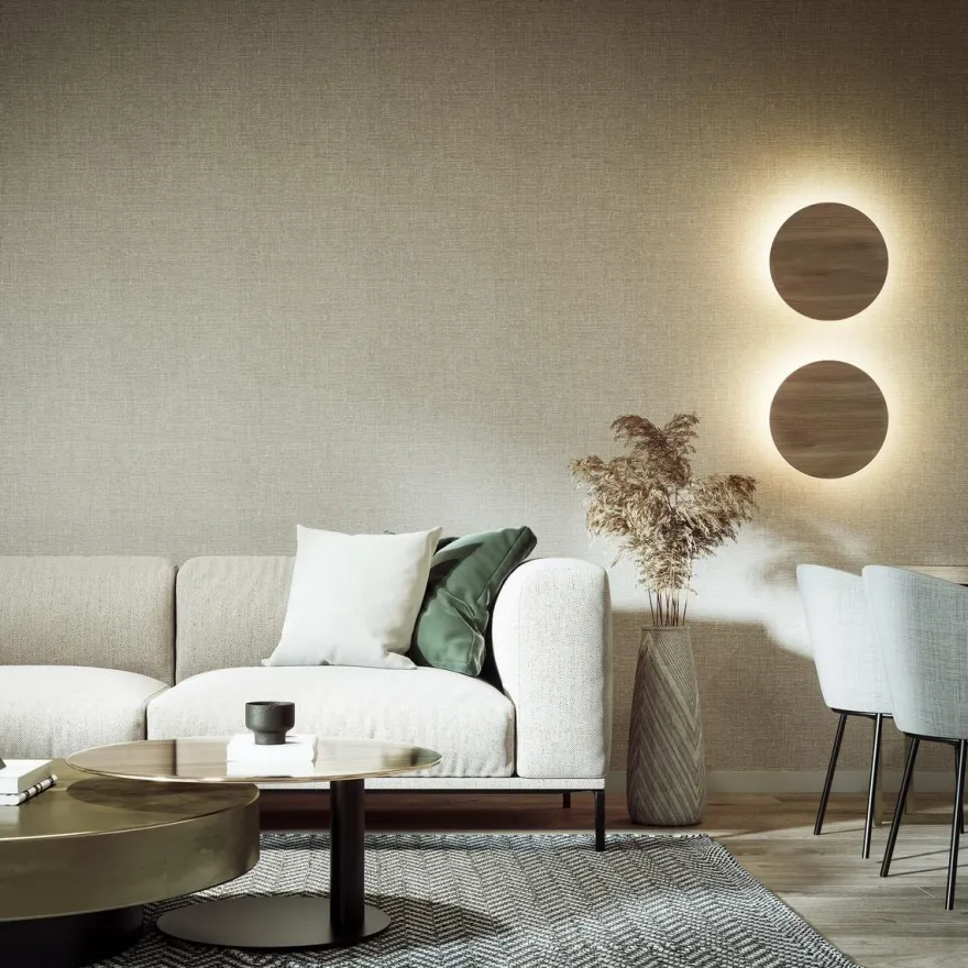 Luna wood vegglampe 40 cm