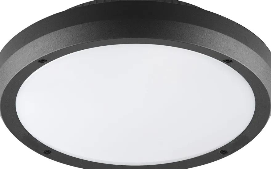 Luno taklampe 30 cm utendørs IP65 13W 3000K IK6 - Grafitt grå