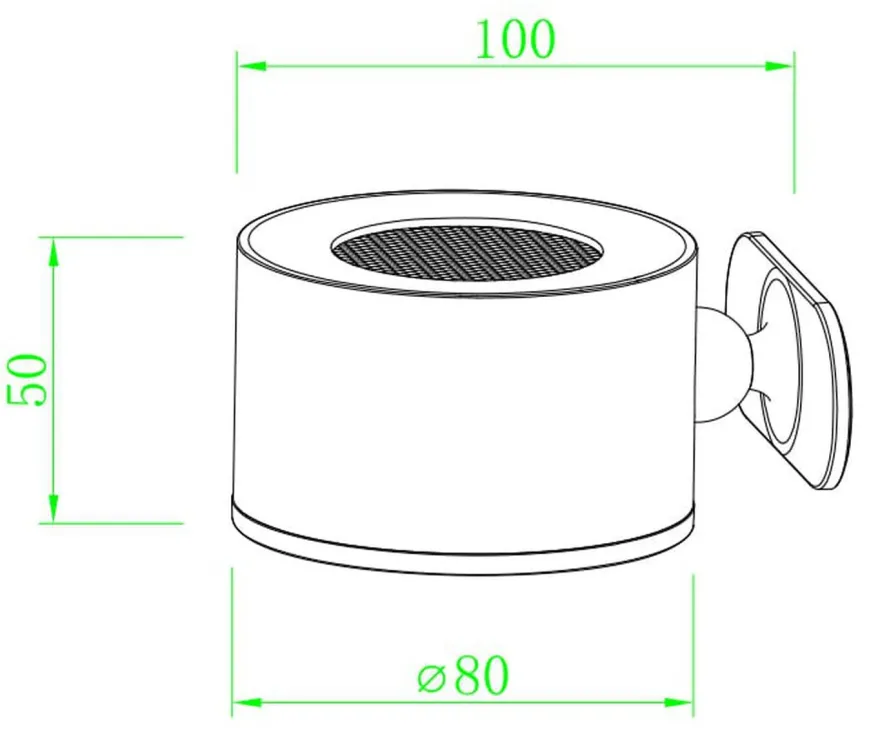Magneto K2 vegglampe oppladbar 4,5W