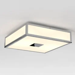 Mashiko 300 Square taklampe IP44 - Polert Krom