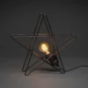 Metallstjerne 36 cm - Svart
