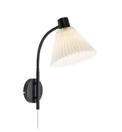 Mira vegglampe - Svart/Hvit