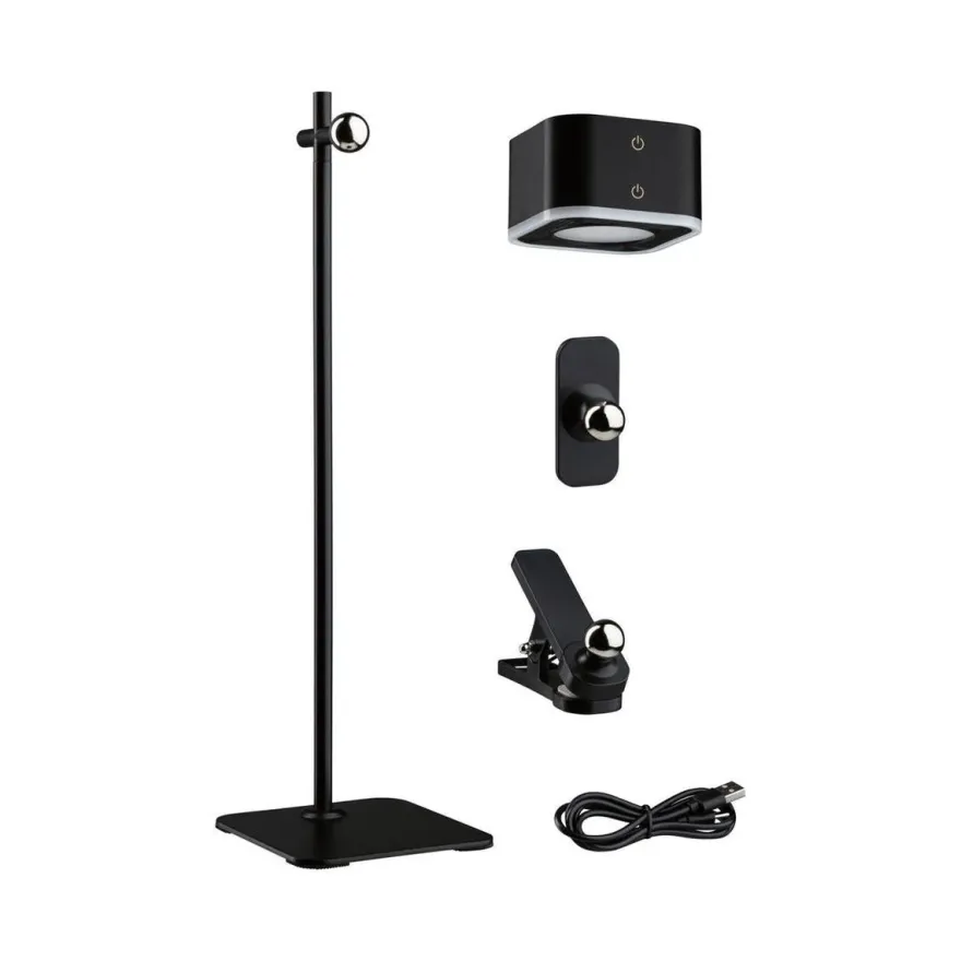 Mobil portabel bord/vegglampe oppladbar 1,6W 2700-6500 Kelvin