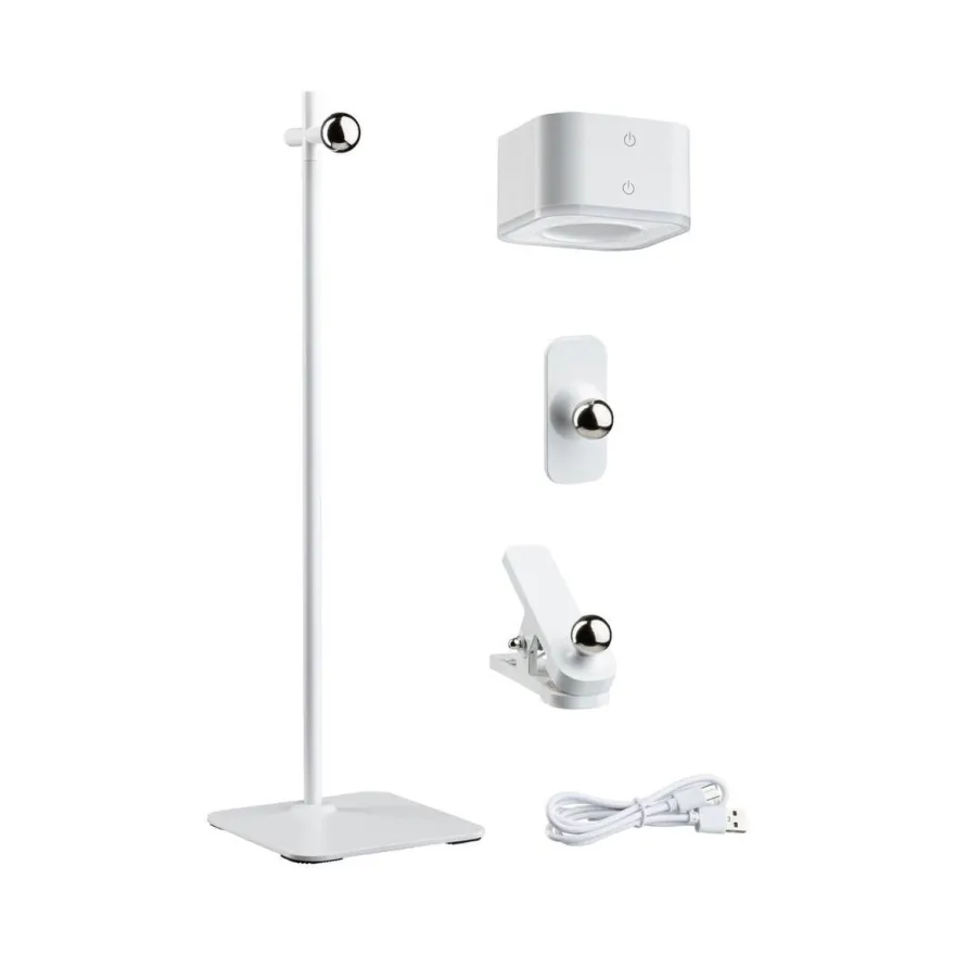 Mobil portabel bord/vegglampe oppladbar 1,6W 2700-6500 Kelvin