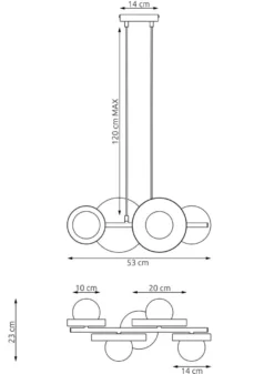 Model takpendel 4-lys