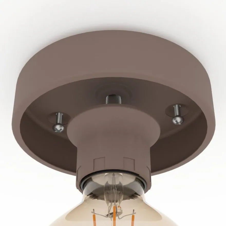 Mogano takplafond 40 cm E27 - Mokka