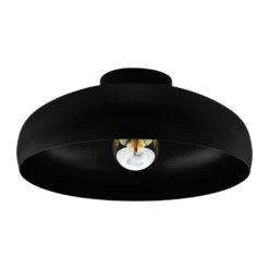 Mogano takplafond 40 cm E27 - Svart