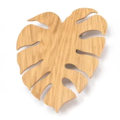 Monstera wood vegglampe
