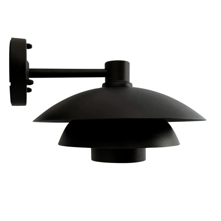 Morph D30 utendørs vegglampe IP44 - Svart