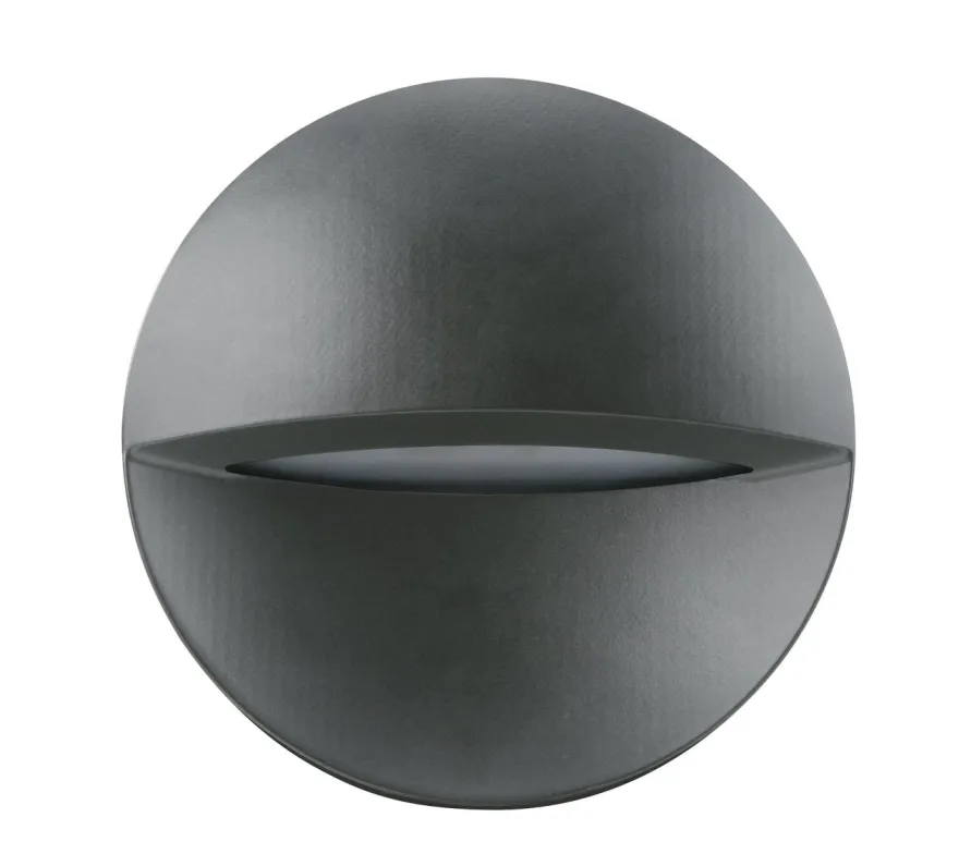 Nerine 140 vegglampe utensdørs 3,2W coloure switch 3000/4000K IP65 - Antrasitt grå