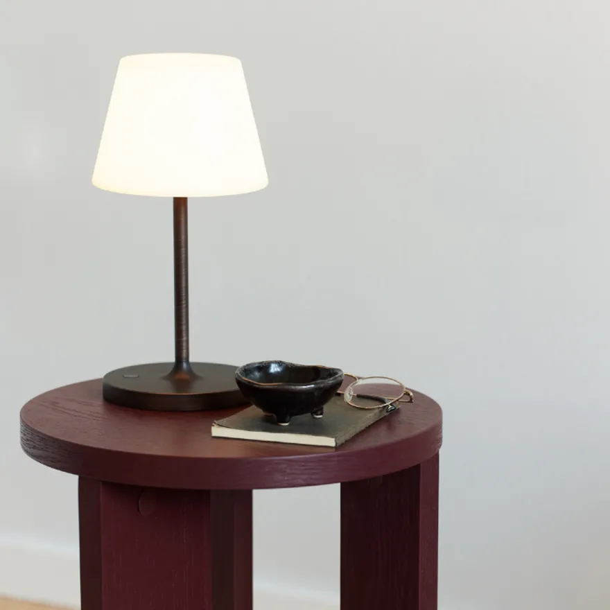 New Northern bordlampe oppladbar utendørs IP44 2W - Hvit/Antikk messingfarget